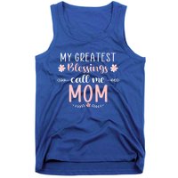 My Greatest Blessings Call Me Mom Christmas Mama/grandma Cute Gift Tank Top