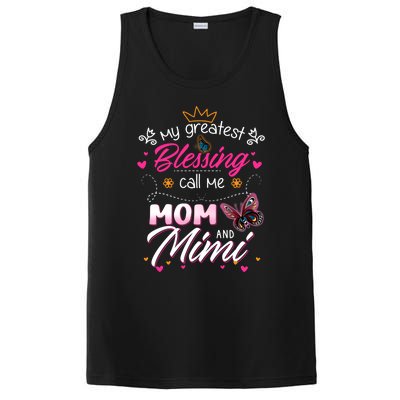 My Greatest Blessing Call Me Mom And Mimi Cute Gift PosiCharge Competitor Tank