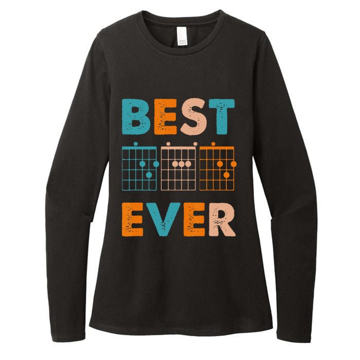 Musician Guitarist Best Dad Ever Father's Day Womens CVC Long Sleeve Shirt