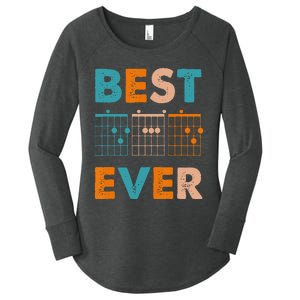 Musician Guitarist Best Dad Ever Father's Day Women's Perfect Tri Tunic Long Sleeve Shirt