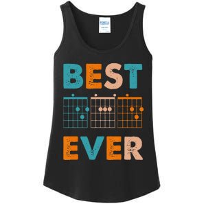 Musician Guitarist Best Dad Ever Father's Day Ladies Essential Tank