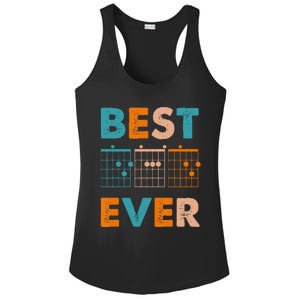 Musician Guitarist Best Dad Ever Father's Day Ladies PosiCharge Competitor Racerback Tank