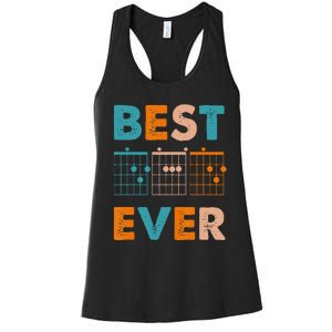 Musician Guitarist Best Dad Ever Father's Day Women's Racerback Tank