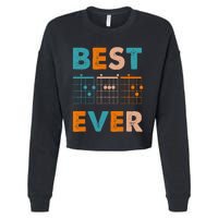 Musician Guitarist Best Dad Ever Father's Day Cropped Pullover Crew