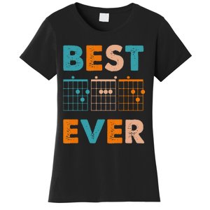 Musician Guitarist Best Dad Ever Father's Day Women's T-Shirt