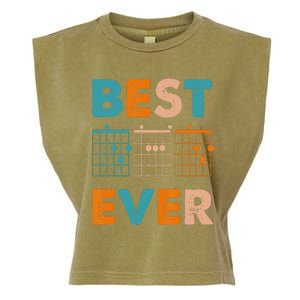 Musician Guitarist Best Dad Ever Father's Day Garment-Dyed Women's Muscle Tee