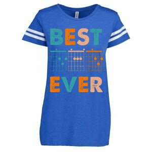 Musician Guitarist Best Dad Ever Father's Day Enza Ladies Jersey Football T-Shirt