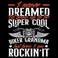 Motorcycle Grandma Biker Grandmother Funny Motorcycle Impact Tech Backpack