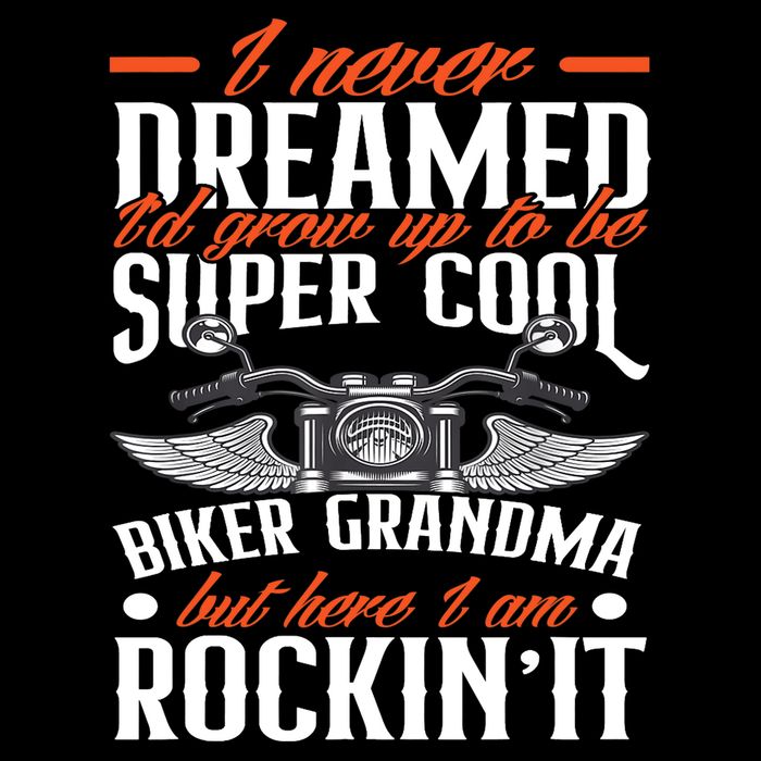Motorcycle Grandma Biker Grandmother Funny Motorcycle Impact Tech Backpack