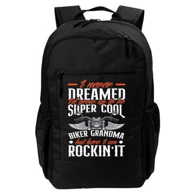 Motorcycle Grandma Biker Grandmother Funny Motorcycle Backpack