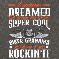 Motorcycle Grandma Biker Grandmother Funny Motorcycle Cotton Canvas Backpack