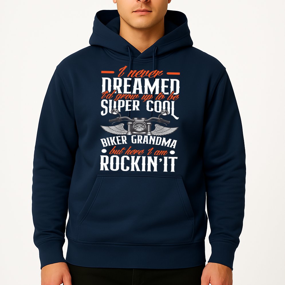 Motorcycle Grandma Biker Grandmother Funny Motorcycle Hoodie