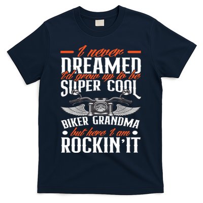 Motorcycle Grandma Biker Grandmother Funny Motorcycle T-Shirt