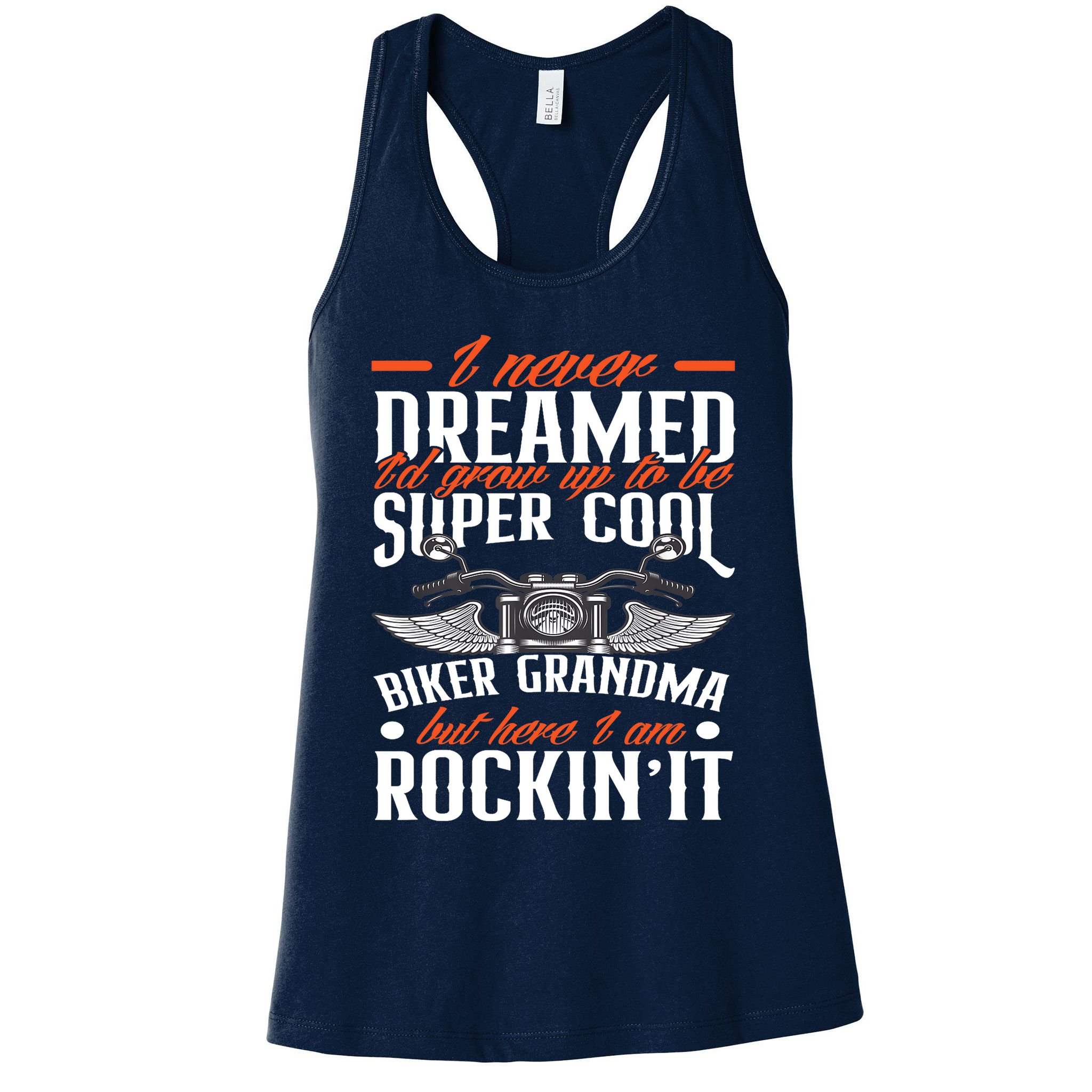 Motorcycle Grandma Biker Grandmother Funny Motorcycle Womens Tank Top