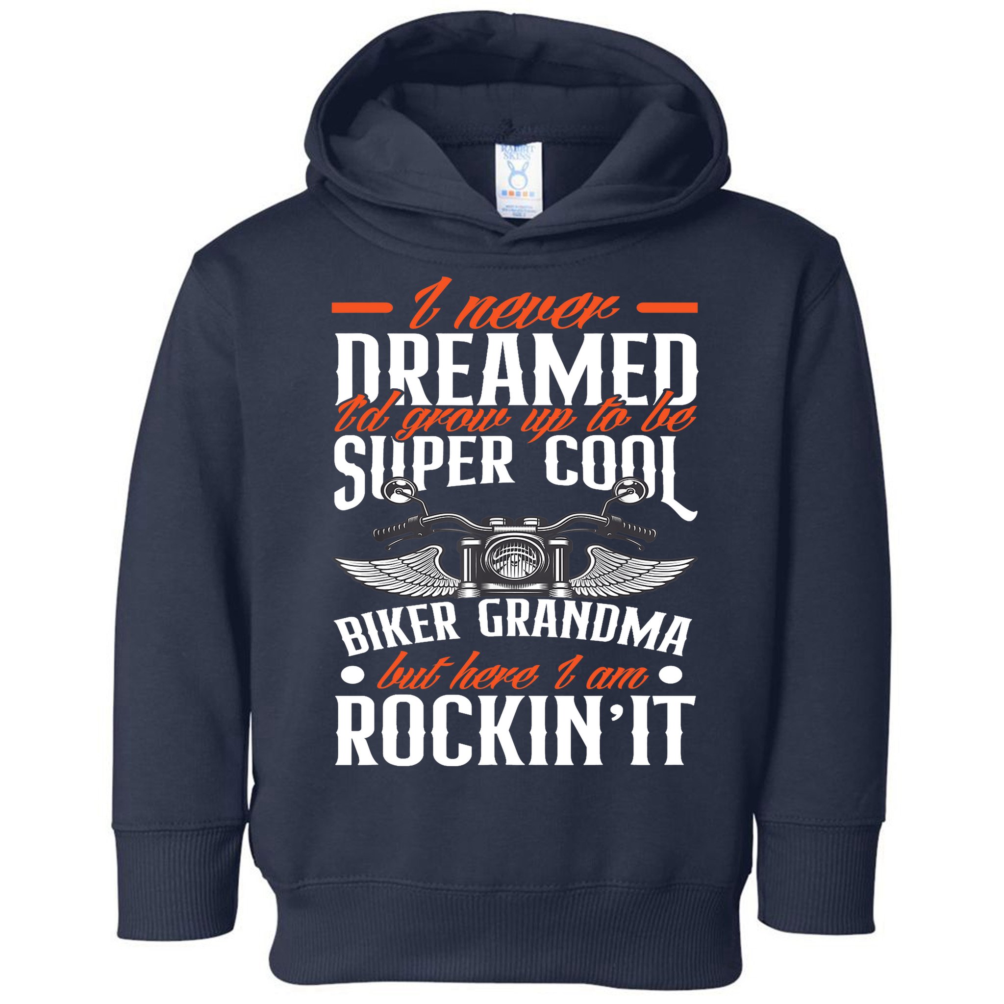 Motorcycle Grandma Biker Grandmother Funny Motorcycle Toddler Hoodie