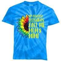 My Greatest Blessings Call Me Mom Mimi Sunflower Tie Dye Meaningful Gift Kids Tie-Dye T-Shirt