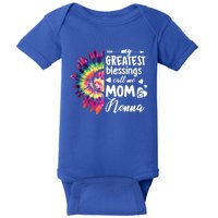 My Greatest Blessings Call Me Nonna Sunflower Funny Gift Baby Bodysuit