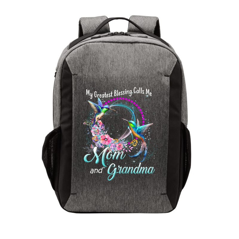 My Greatest Blessing Calls Me Mom And Grandma Hummingbirds Gift Vector Backpack