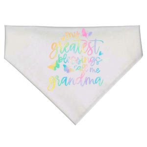 My Greatest Blessings Call Me Grandma Mothers Day Mom Life Gift USA-Made Doggie Bandana