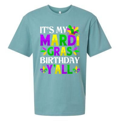 Mardi Gras Birthday Party Yall Mardi Gras Meaningful Gift Sueded Cloud Jersey T-Shirt