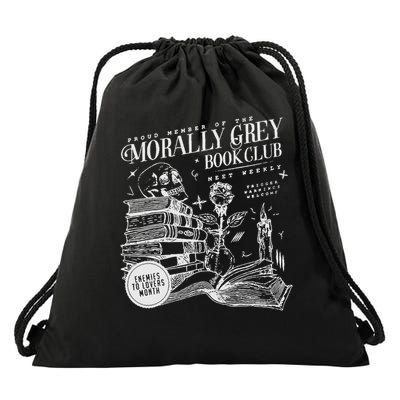 Morally Grey Book Club Drawstring Bag