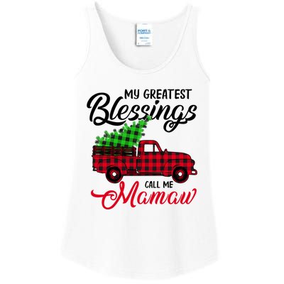 My Greatest Blessings Call Me Mamaw Xmas Funny Gift Christmas Cool Gift Ladies Essential Tank