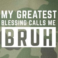 My Greatest Blessing Calls Me Bruh Funny Tee Legacy Tie Dye Trucker Hat