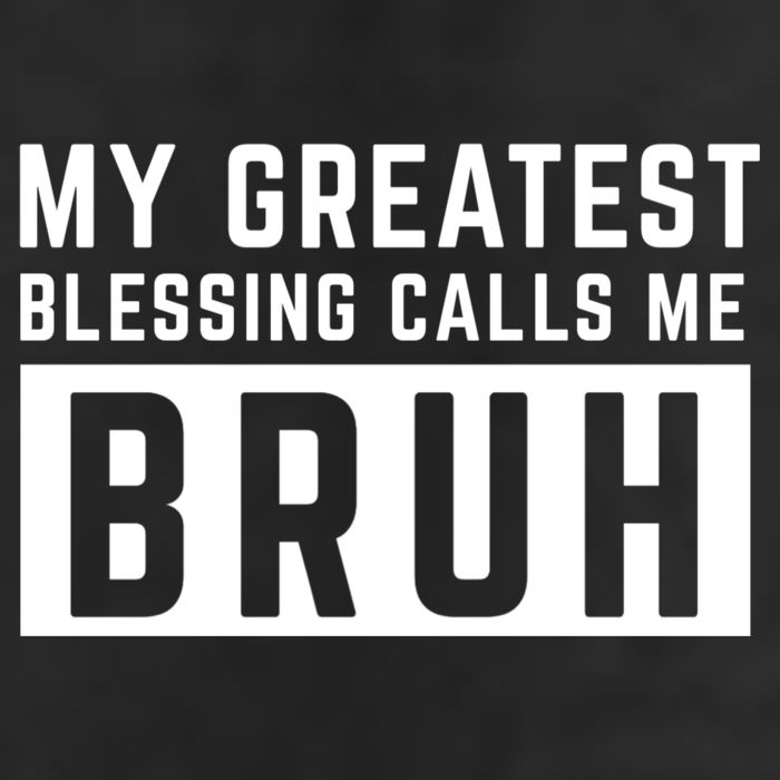 My Greatest Blessing Calls Me Bruh Funny Tee Microfiber Hand Towel