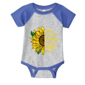 My Greatest Blessings Call Me Mom Sunflower Funny Gift Infant Baby Jersey Bodysuit