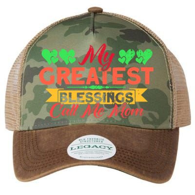 My Greatest Blessings Call Me Mom Vintage Mother Gift Legacy Tie Dye Trucker Hat