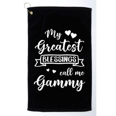 My Greatest Blessings Call Me Gammy Gift Golf Towel