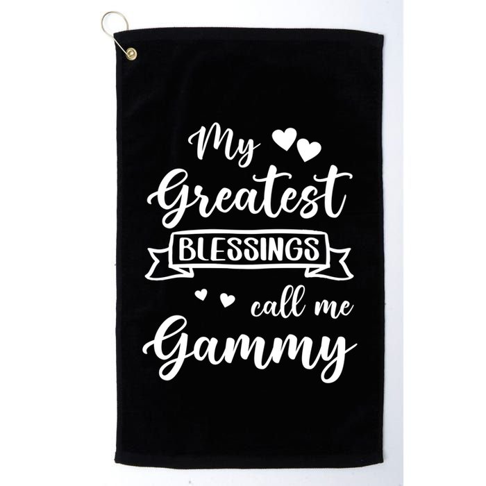 My Greatest Blessings Call Me Gammy Gift Golf Towel