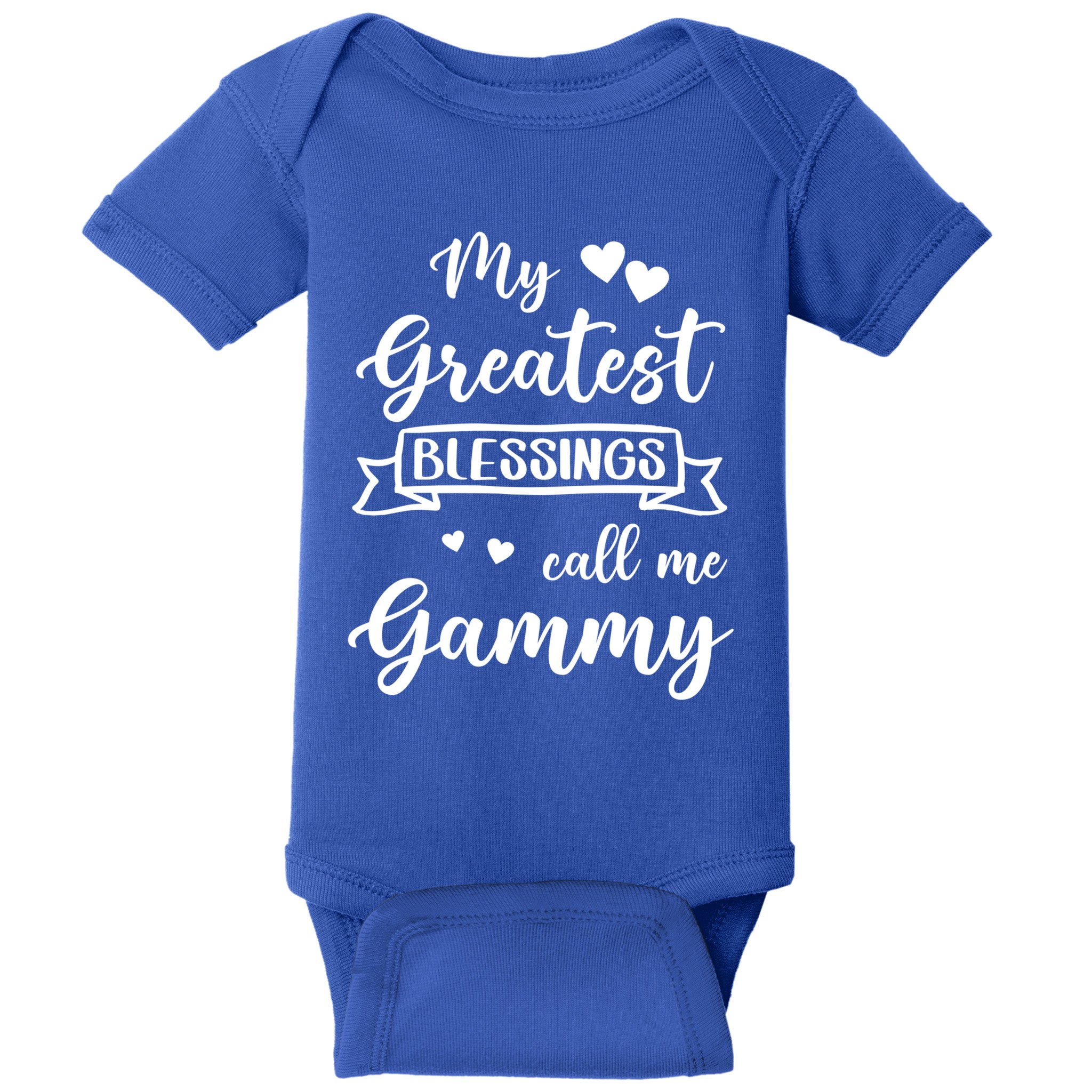 My Greatest Blessings Call Me Gammy Gift Baby Bodysuit