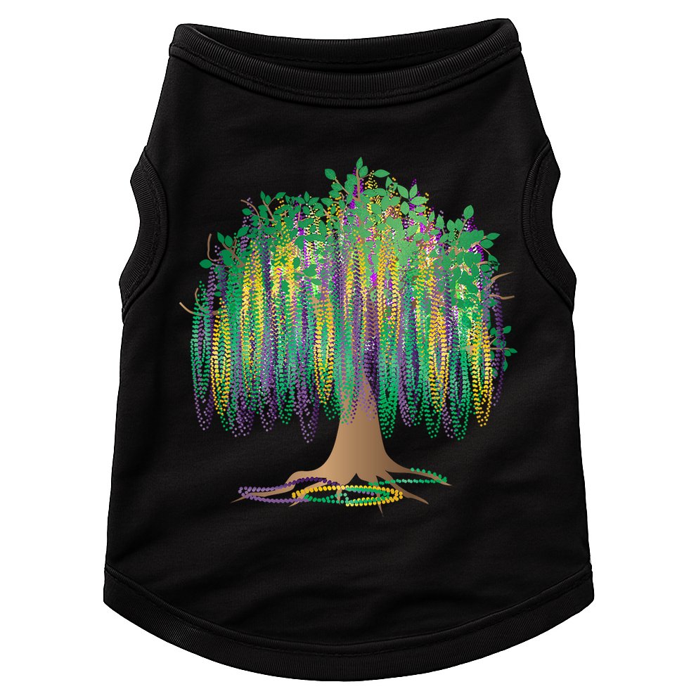 Mardi Gras Beaded Tree Doggie Tank