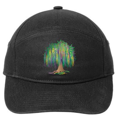 Mardi Gras Beaded Tree 7-Panel Snapback Hat