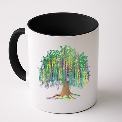 Mardi Gras Beaded Tree Mug