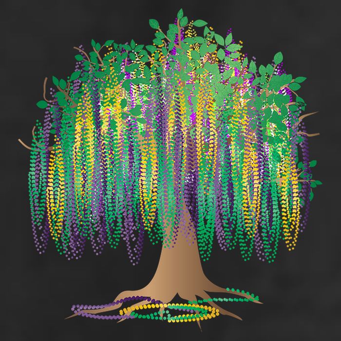 Mardi Gras Beaded Tree 25L Jumbo Tote