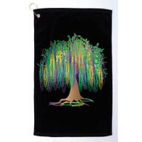 Mardi Gras Beaded Tree Golf Towel