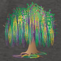 Mardi Gras Beaded Tree Vector Backpack
