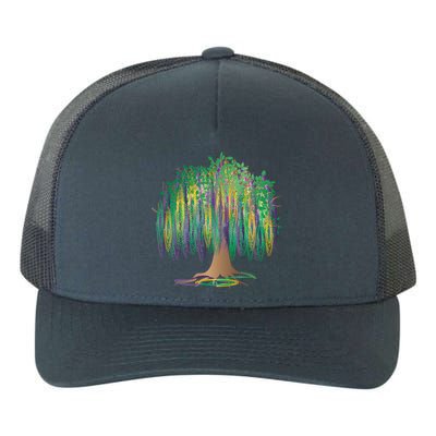 Mardi Gras Beaded Tree Yupoong Adult 5-Panel Trucker Hat