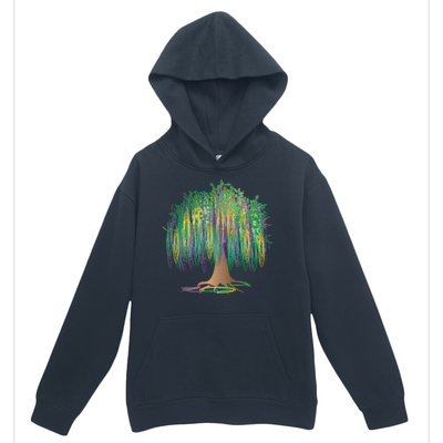 Mardi Gras Beaded Tree Urban Pullover Hoodie