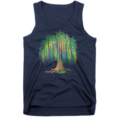 Mardi Gras Beaded Tree Tank Top