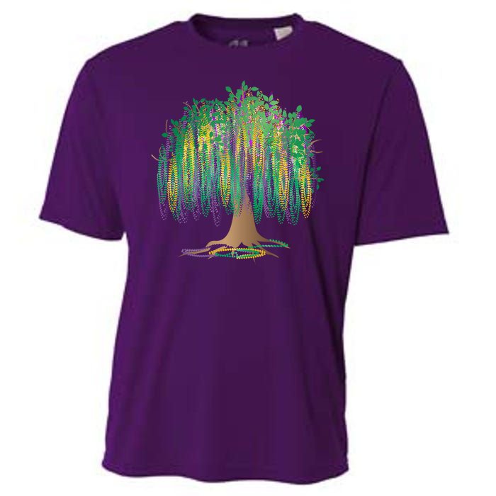 Mardi Gras Beaded Tree Cooling Performance Crew T-Shirt