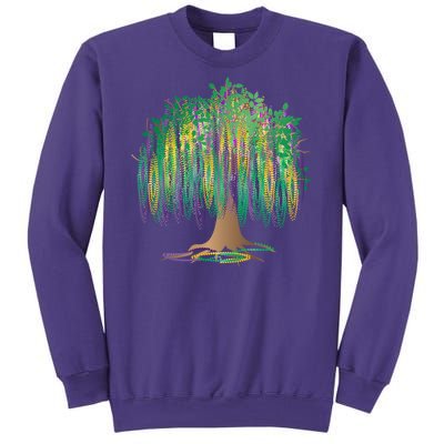 Mardi Gras Beaded Tree Sweatshirt