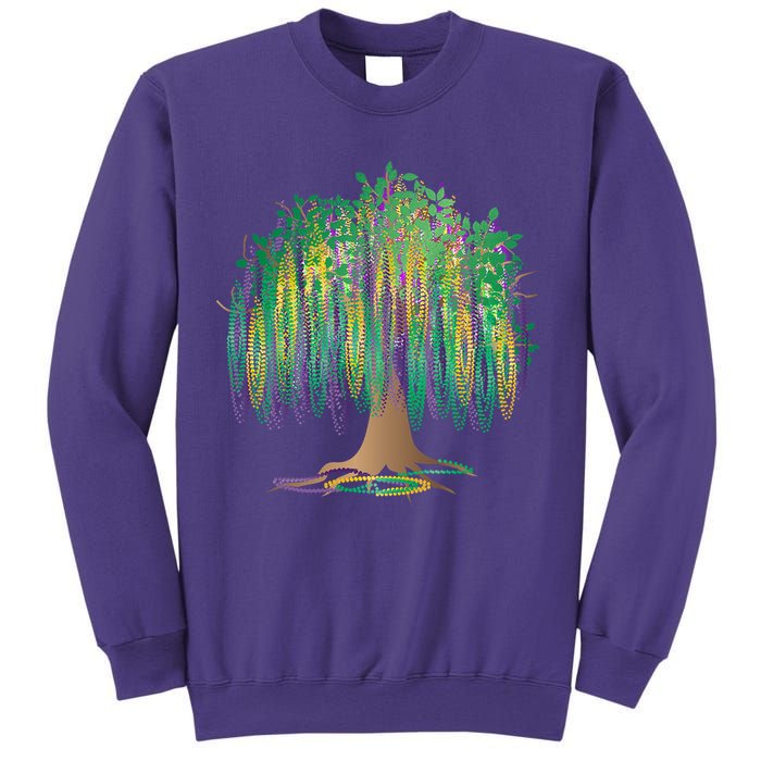 Mardi Gras Beaded Tree Sweatshirt