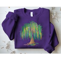 Mardi Gras Beaded Tree Sweatshirt
