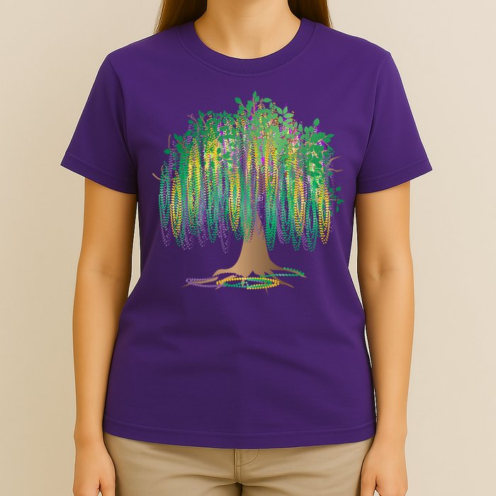 Mardi Gras Beaded Tree T-Shirt