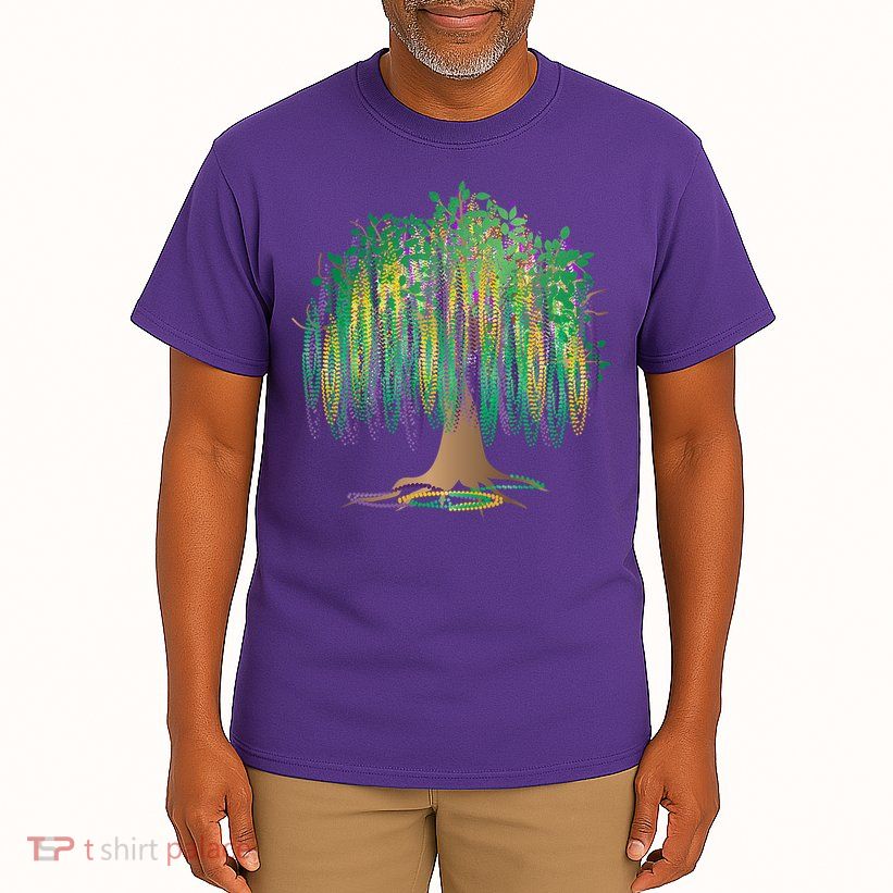 Mardi Gras Beaded Tree Tall T-Shirt