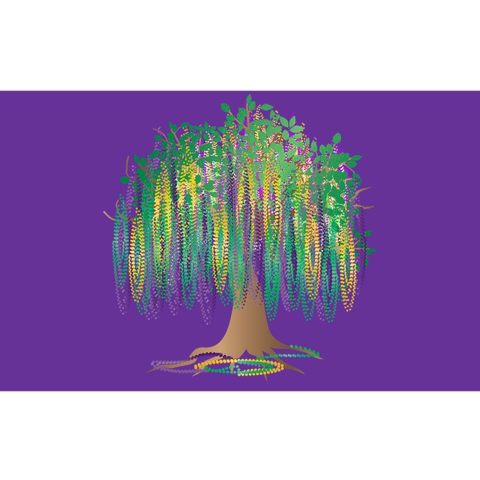 Mardi Gras Beaded Tree Bumper Sticker