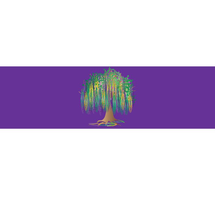 Mardi Gras Beaded Tree Bumper Sticker